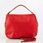 Dámská červená taška s opaskem