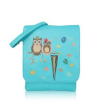 Crossbody Owl Love – modré